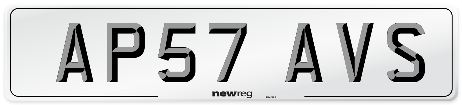 AP57 AVS Number Plate from New Reg